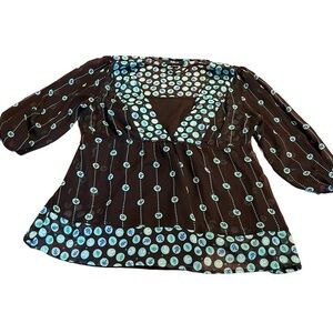 Style & Co. Women’s Boho V-Neck Sheer Top & Tank Size 16